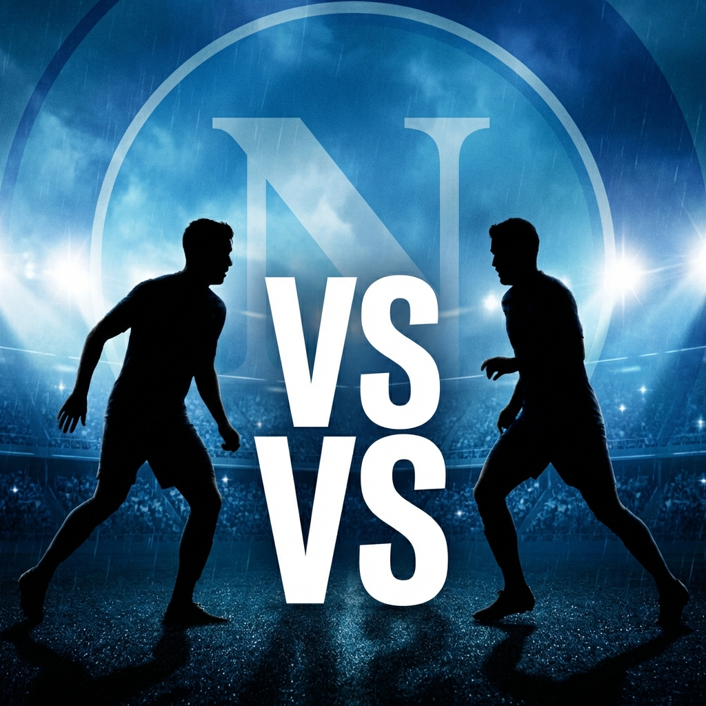 Napoli-Lazio: paragone in difesa Napoli-Lazio: sfida a centrocampo Parma-Napoli: Lukaku contro Pellegrino, esperienza e gioventù a confronto Napoli-Milan: il duello sulle fasce tra Politano e Saelemaekers Napoli-Milan: il duello difensivo tra Juan Jesus e Pavlovic George Best vs Roberto Baggio Cagliari-Napoli: paragone tra Rrahmani e Obert Cagliari-Napoli: duello sulle corsie laterali tra Spinazzola e Zappa Napoli-Lecce - il duello a centrocampo: Gilmour contro Ramadani Napoli-Lecce - duello sulla fascia: Politano contro Pierotti Napoli-Lecce - sfida sulle corsie laterali: Olivera contro Gallo Napoli-Torino: confronto in difesa tra Beukema e IsmajlinNapoli-Torino: duello in difesa tra Juan Jesus e Maripán Hellas Verona-Napoli: Sarr contro Juan Jesus Hellas Verona-Napoli: confronto Niasse contro Lobotka Hellas Verona-Napoli: Bradarić contro Gutiérrez Hellas Verona-Napoli: la sfida è Bella-Kotchap contro Beukema Atalanta-Napoli - duello in attacco: Zalenski contro Politano. Atalanta-Napoli: quando gli esterni decidono la partita Atalanta-Napoli - sfida a centrocampo: Lobotka contro De Roon Napoli-Roma - sfida a centrocampo: Lobotka contro Cristante Napoli-Roma - duello in difesa: Buongiorno contro Ndicka Napoli-Roma - confronto a centrocampo: Elmas contro El Aynaoui Napoli-Roma - difesa contro attacco: Rrahmani contro Malen Napoli-Como di Coppa Italia - confronto: Elmas vs Da Cunha Napoli-Como Coppa Italia: Kempf vs Hojlund Genoa-Napoli: duello sulle fasce tra Martin e Spinazzola Genoa-Napoli - confronto Malinovskyi contro McTominay Genoa-Napoli - confronto silenzioso in mezzo al campo: Masina e Lobotka Genoa-Napoli - paragone tra Norton-Cuffy e Miguel Gutiérrez Napoli-Fiorentina - il duello chiave: Pongracic contro Hojlund Napoli-Fiorentina - il paragone: Lukaku contro Kean Champions League - Napoli-Chelsea: Cucurella contro Spinazzola Juventus-Napoli - Sfida attacco contro difesa: Juan Jesus vs David Juventus-Napoli - Duello difesa contro attacco: Bremer vs Hojlund
