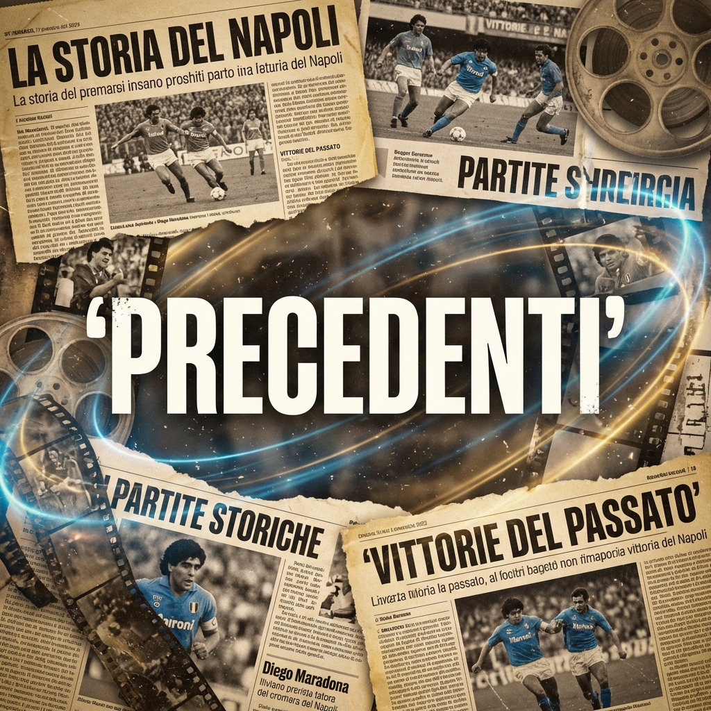 Napoli-Lazio: precedenti e doppi ex Napoli vs Parma: precedenti storici e doppi ex Napoli-Milan: precedenti e doppi ex Cagliari-Napoli: precedenti e doppi ex del match Napoli-Lecce - precedenti e doppi ex Napoli-Torino: precedenti e doppi ex tra le due squadre Hellas Verona-Napoli: uno sguardo ai precedenti Atalanta-Napoli: precedenti e doppi ex del match Napoli-Roma: precedenti e doppi ex del match Napoli-Como: una sfida di Coppa Italia tra storia e incroci speciali Napoli-Como: Coppa Italia tra storia e curiosità dei doppi ex Genoa-Napoli: precedenti e doppi ex dell’incontro Napoli-Fiorentina: precedenti e ex Champions League - Napoli-Chelsea: Precedenti e doppi ex Juventus-Napoli: i precedenti e doppi ex